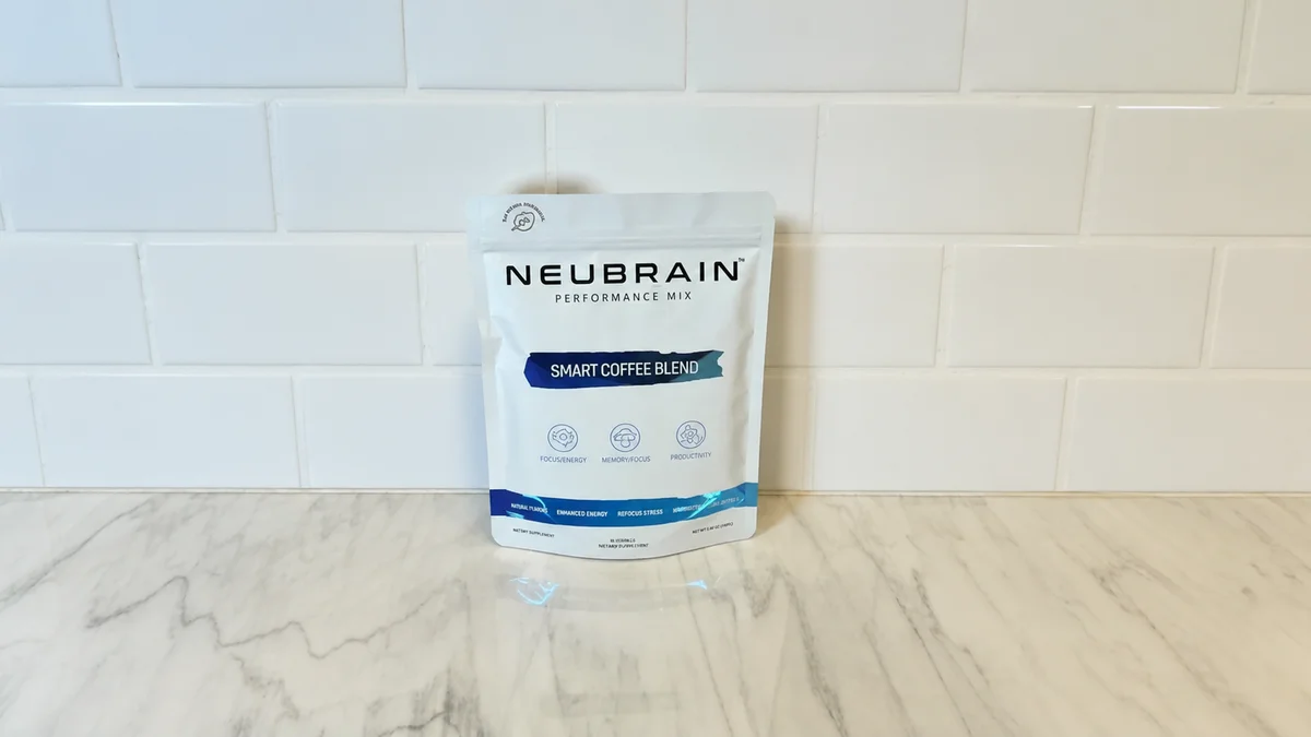 Sealed Neubrain bag waiting beside the five failed test cups before the final trial.